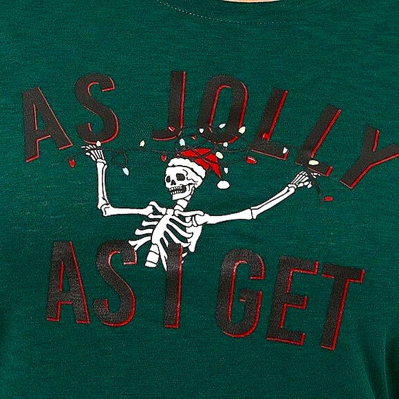 ❤️NWT VINTAGE TORRID TEE - SANTA SKELETON TEE CHRISTMAS HOLIDAY - PLUS SIZE - Picture 2 of 13